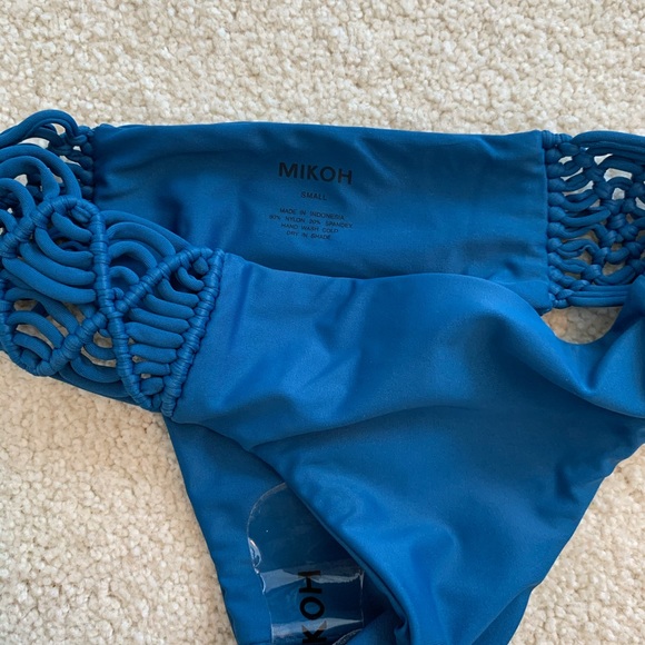 NWOT Mikoh Cayman Blue Bikini Bottoms S - Picture 5 of 6